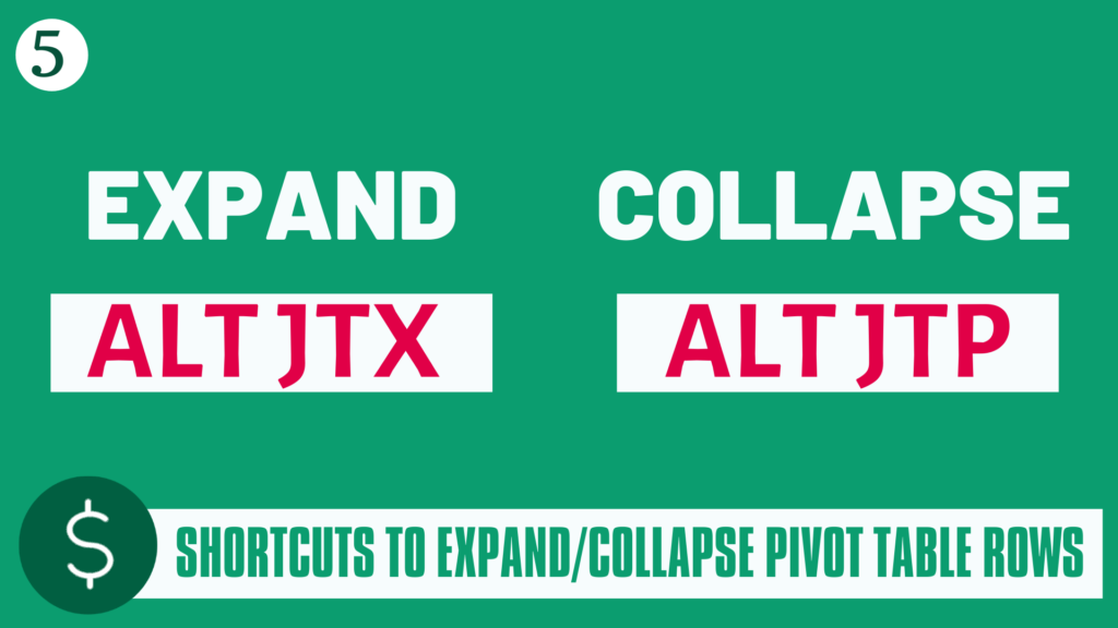 collapse arrows in pivot table excel for mac