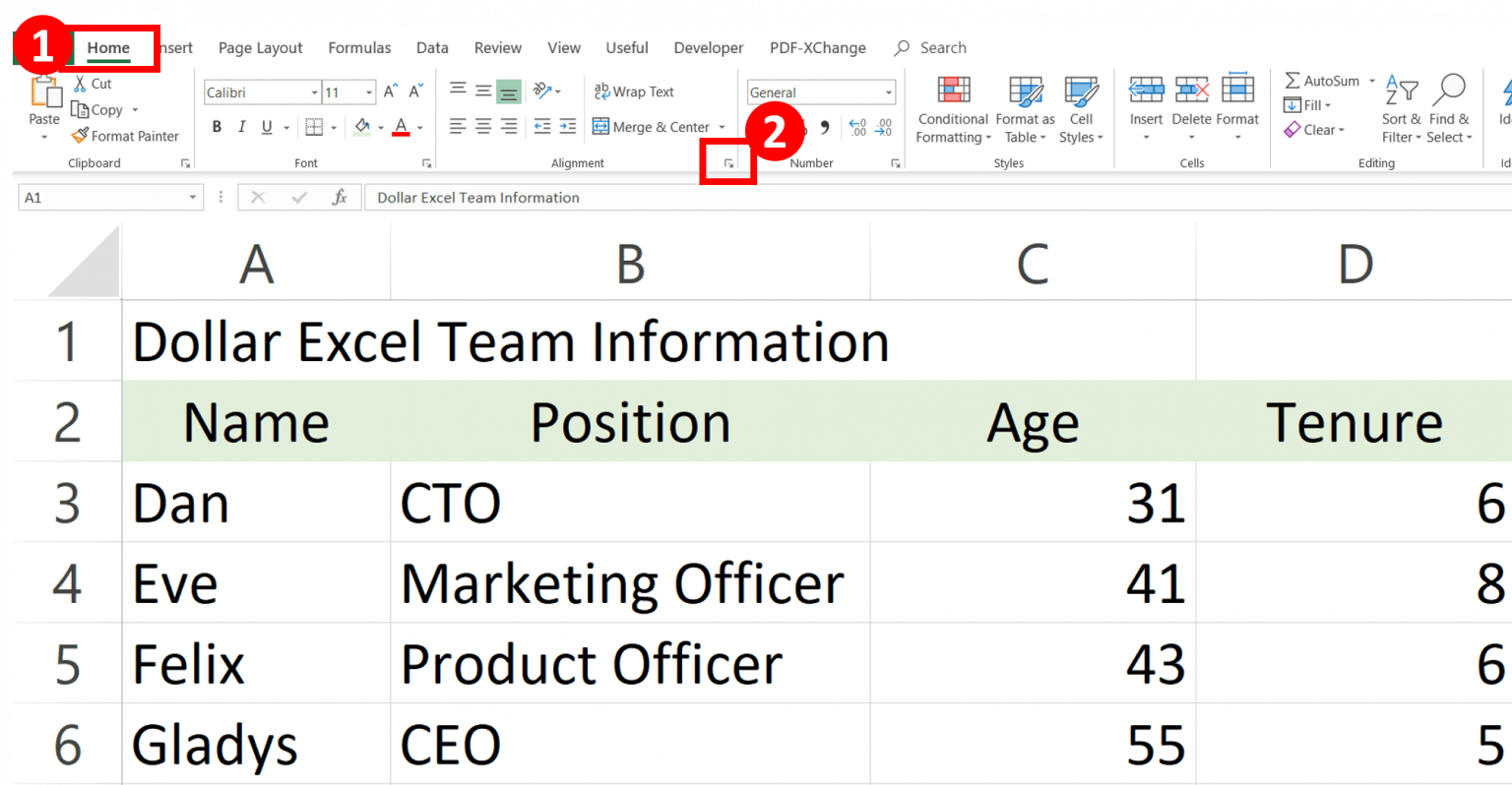 how-to-center-cells-across-multiple-columns-dollar-excel