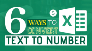 6 Ways To Converting Text To Number Quickly In Excel