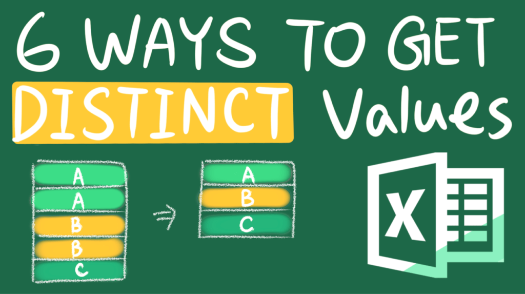 how-to-get-distinct-values-in-excel-6-ways-dollar-excel