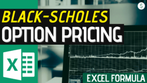 Black-Scholes Option Pricing (Excel formula)