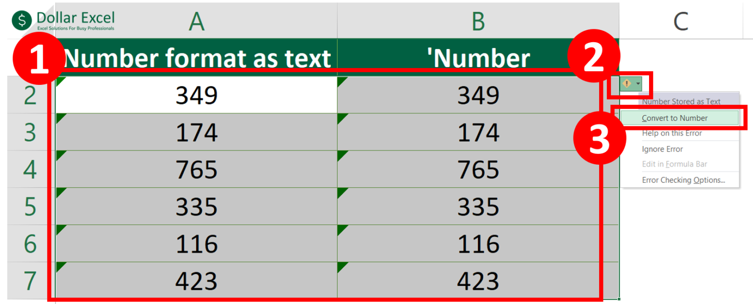6 Ways To Converting Text To Number Quickly In Excel Dollar Excel