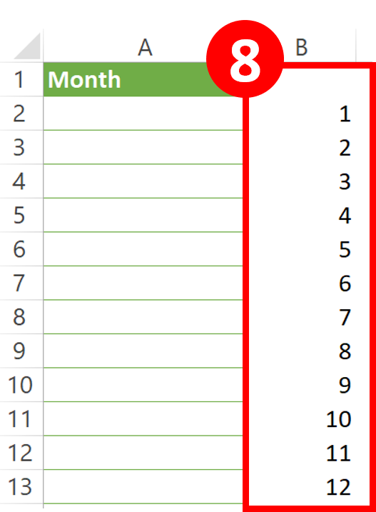 Create a number sequence