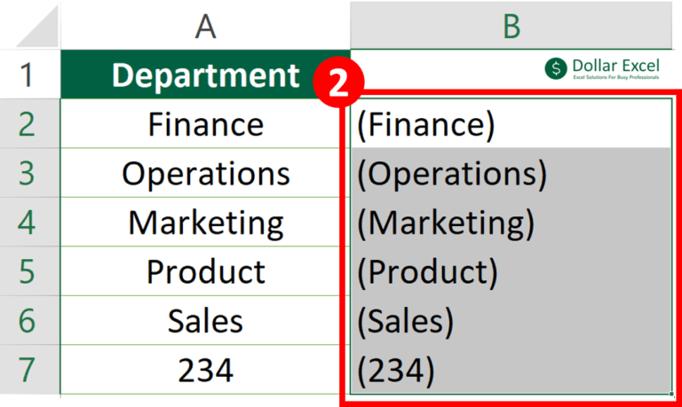 How To Insert Bracket In Excel Cells (3 ways) | Dollar Excel