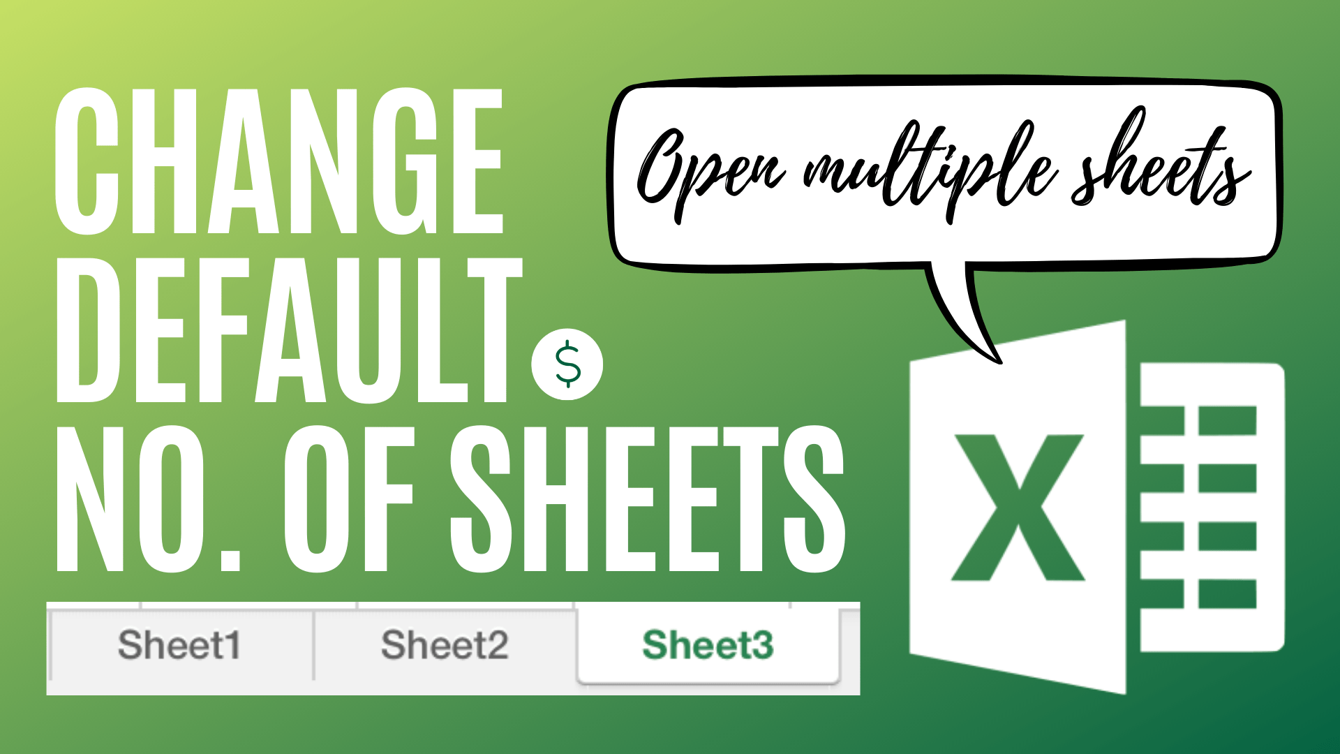 How To Change The Default Number Of Sheets In Excel Thumbnail
