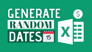 How to Generate Random Dates in Excel