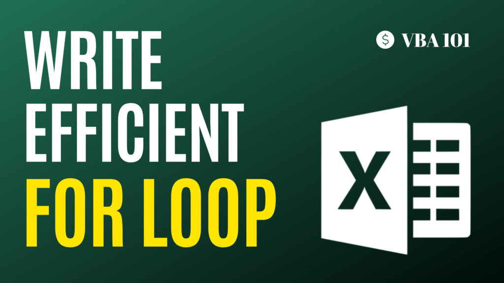 How to Write Efficient For Loop in Excel VBA Dollar Excel Dollar Excel