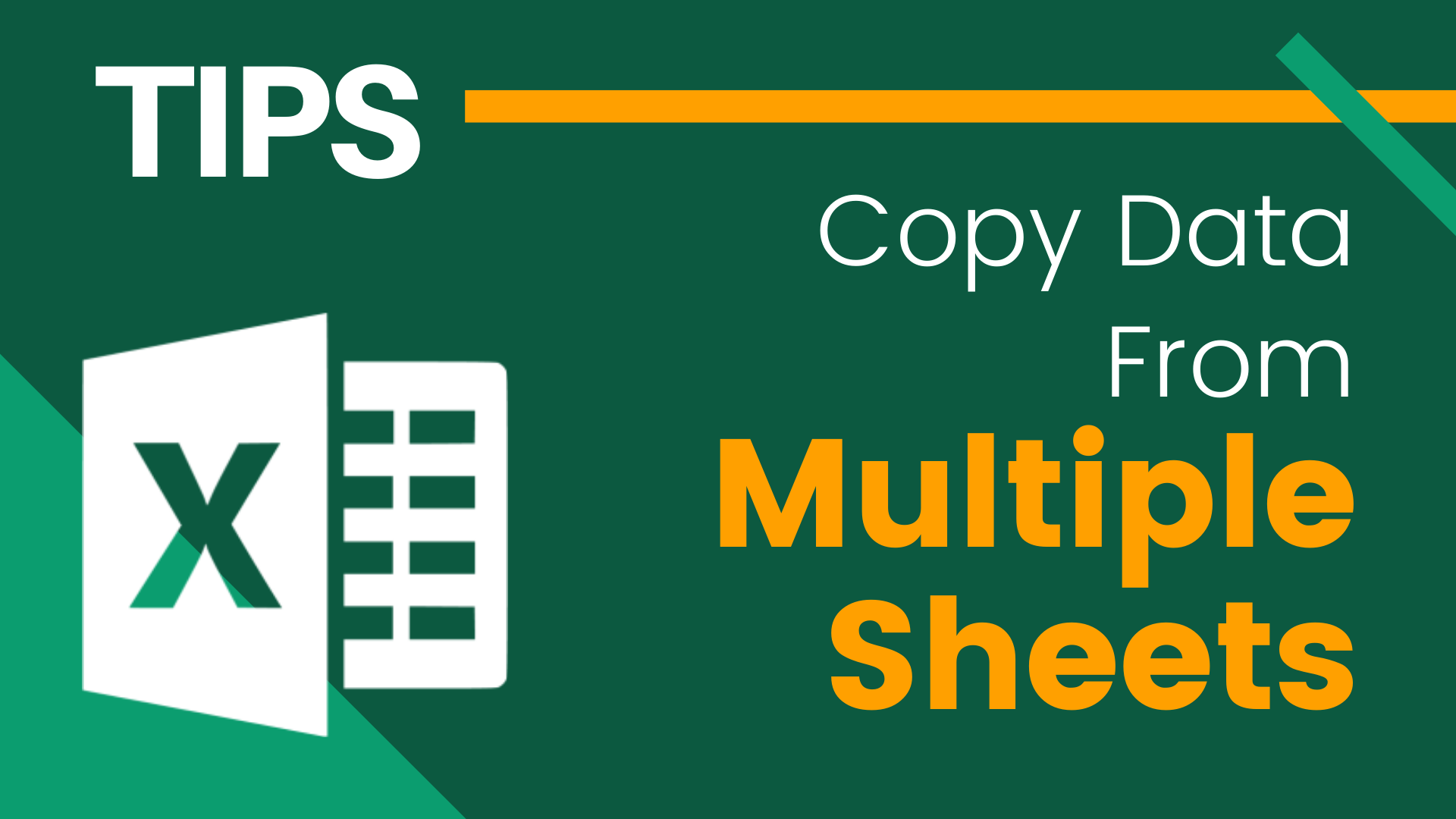 How to copy data from multiple sheets at once