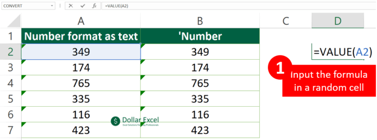 excel convert text to number formula