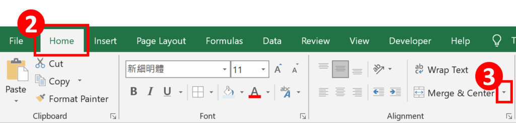 How to Merge Cells Across Multiple Rows/Columns - On "home" tab, press the small triangle next to "Merge & Center"