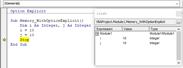 Vba excel option explicit что это