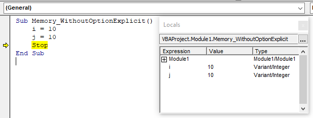 Vba excel option explicit что это