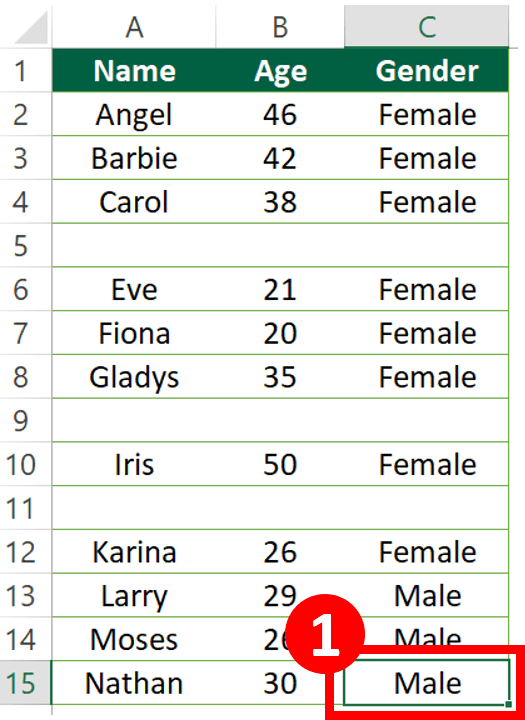 Excel Select Columns/ Rows To End Of Data - Result of option 2 step 1.png