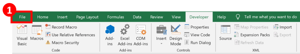 How to Hide Excel Sheet so it can't be  Found easily - Select the file tab