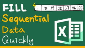 How to fill sequential data quickly in Excel
