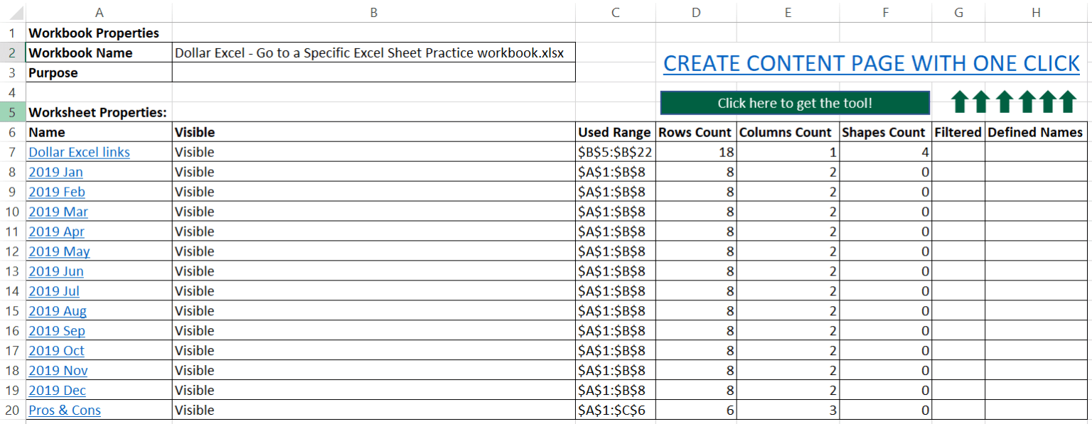How to Go to a Specific Excel Sheet (4 ways) | Dollar Excel