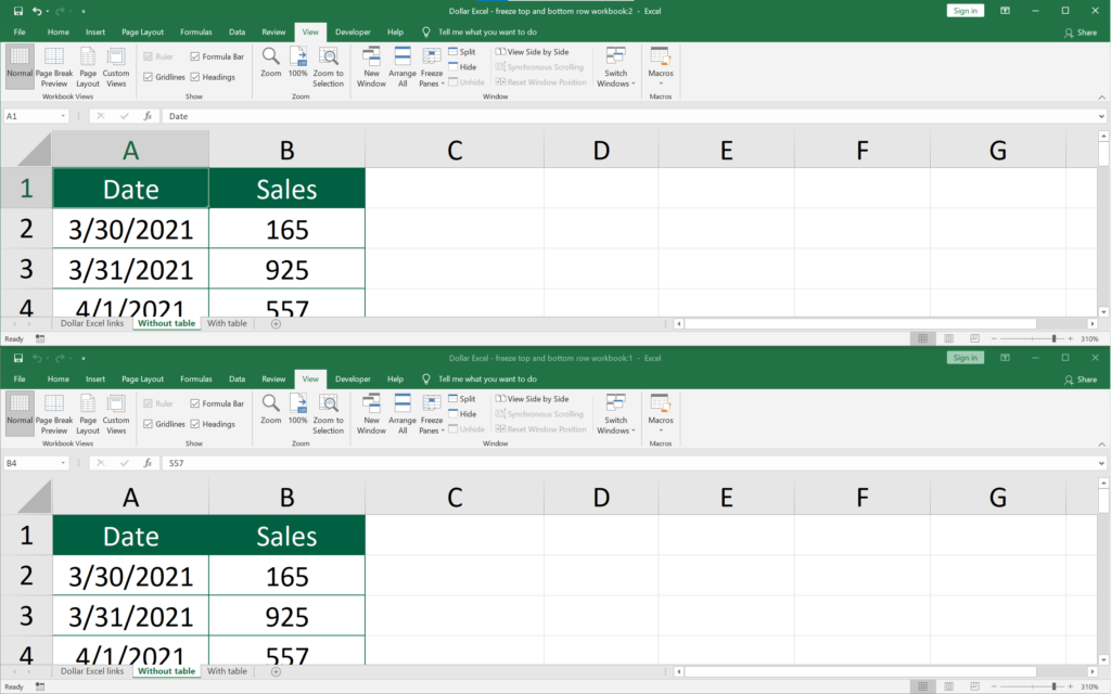 freeze top row in excel 2008 for mac