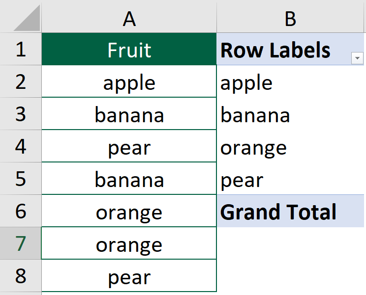 How to get distinct values in Excel? (6 ways)