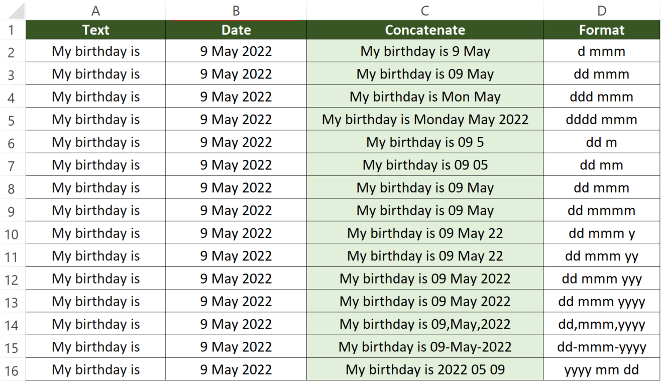  How To Concatenate Date And Text In Excel Dollar Excel