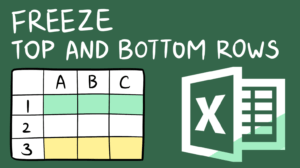 How to freeze top and bottom row at once in Excel